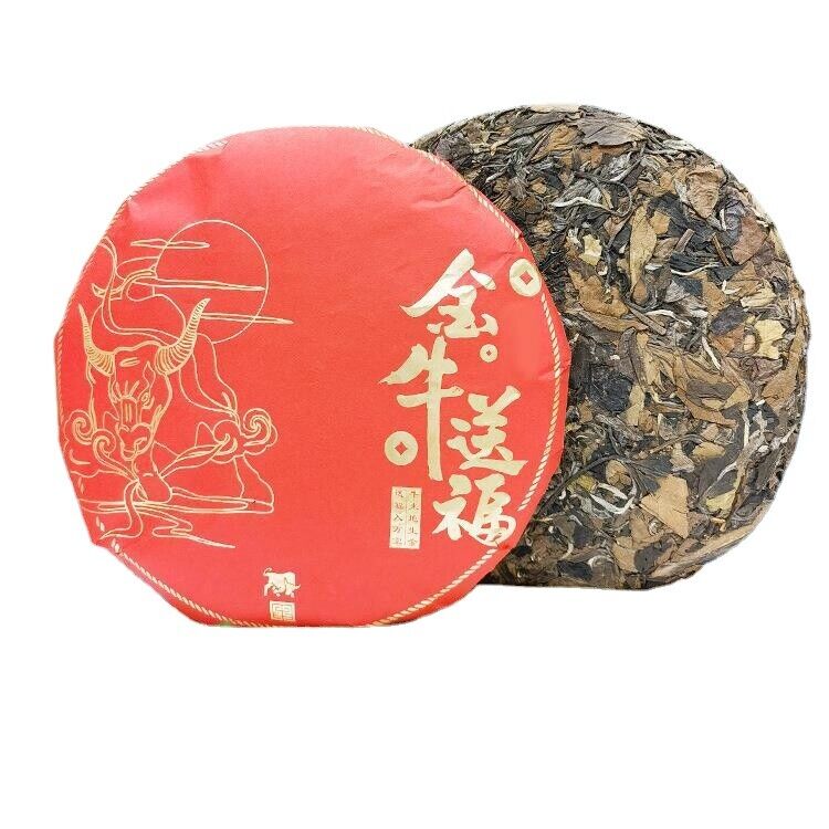 HelloYoung Alpine White Tea Fujian Fuding White Tea Gong Mei 350g Tea Cake White Peony Main image