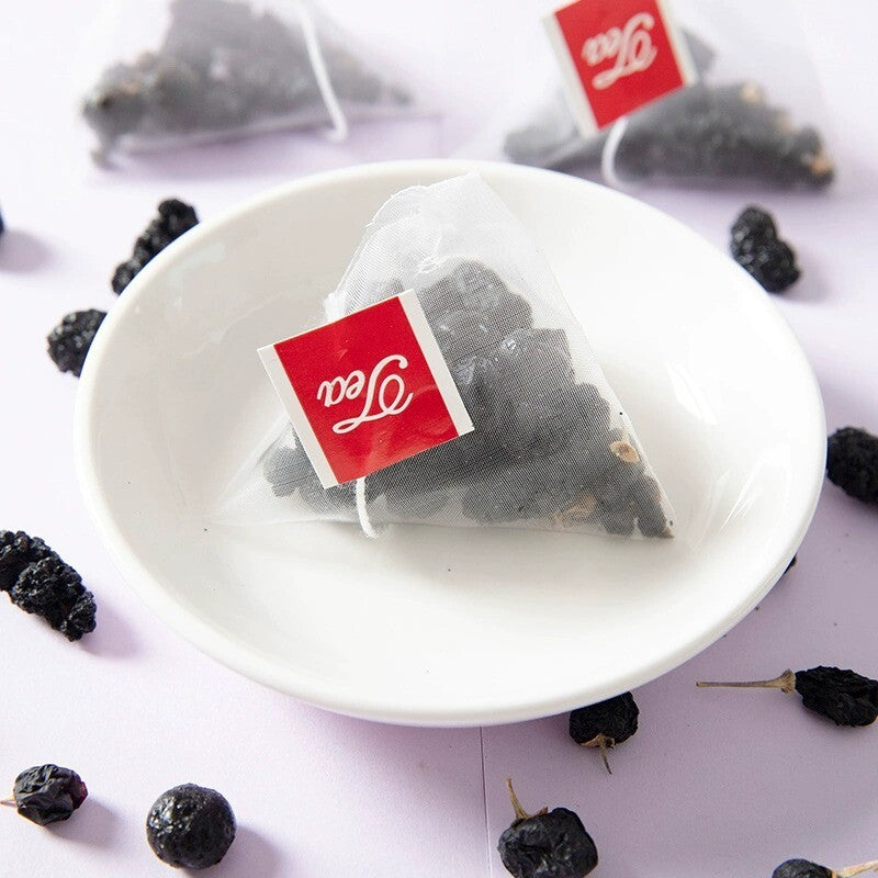 Blueberry, Mulberry & Black Goji Tea - Herbal Tea Bags for Women, Cold Brew