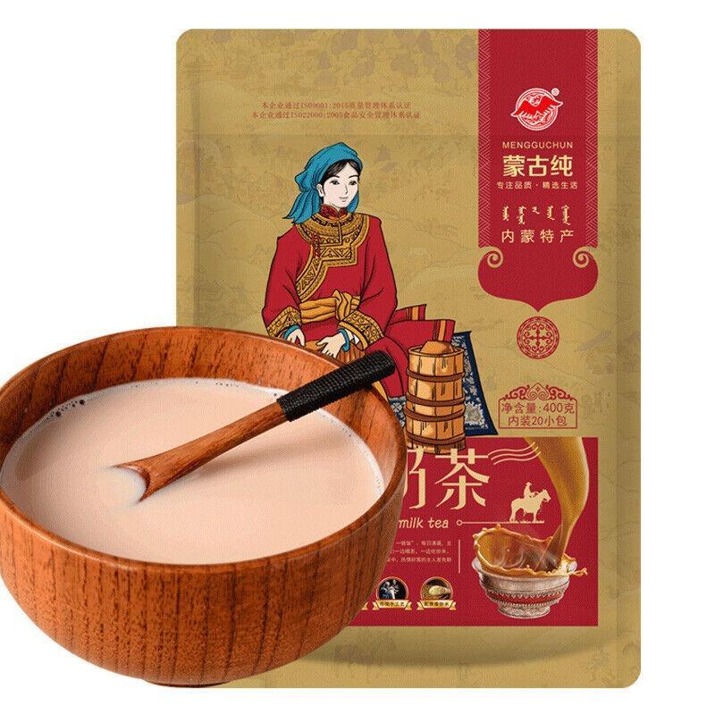 400g (20 Packs) Mongolian Pure Salty Milk Tea Instant Milk Tea  Powder