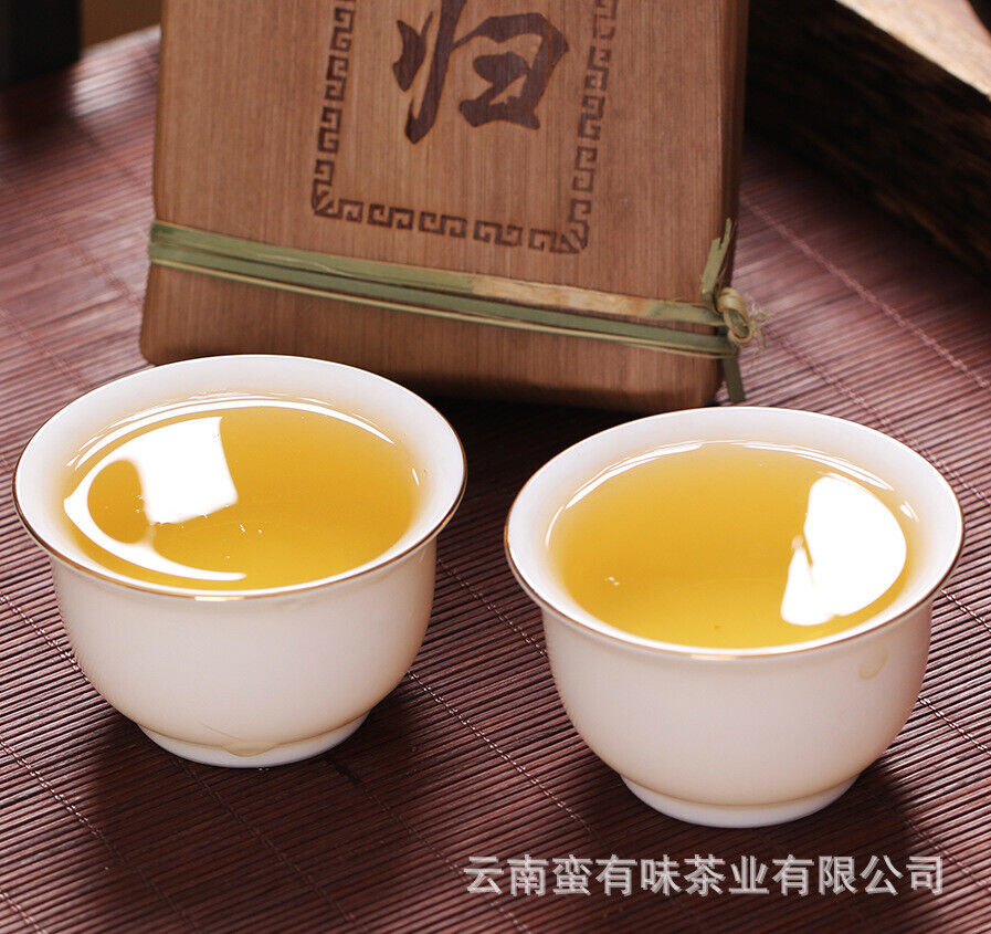 HelloYoung 250g Yunnan Pu'er Tea Xigui Golden Leaf Raw Brick Raw Tea Pu'er Tea Brick Tea