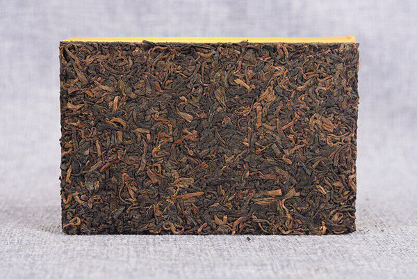 HelloYoung Yunnan Pu'er Ripe Tea Golden Bud Ripe Tea Brick 250g