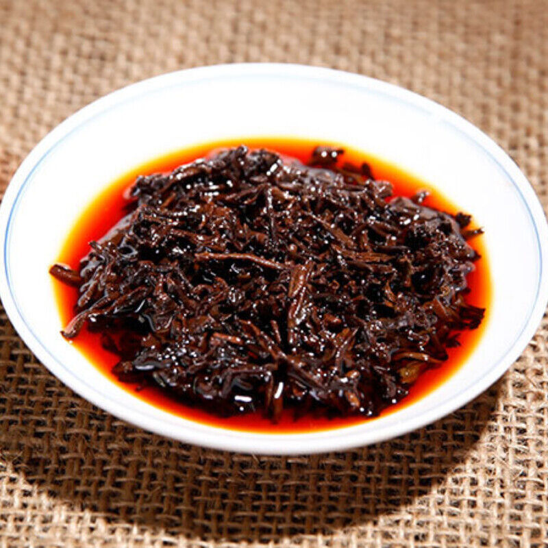 HelloYoung TeaPu'er Cooked Tea Cake Chinese Black Tea Health 200g Top Yunnan Pu'er Tea Palace