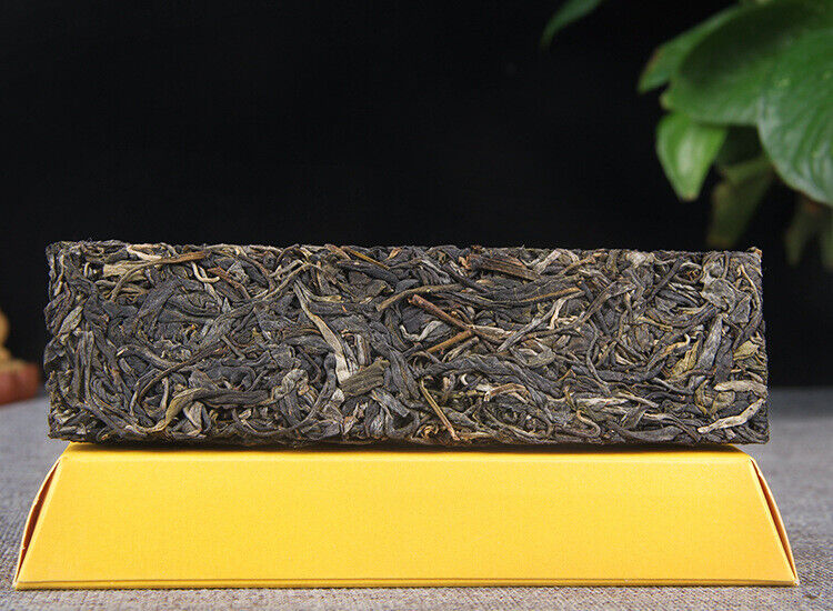 HelloYoung 150g Golden BarIceland Gold Brick Puerh Raw Brick Tea Mengku Gold Leaf Flower