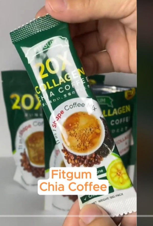 Collagen Protein Chia Seed Coffee Original Superfood Blend Natural 120g