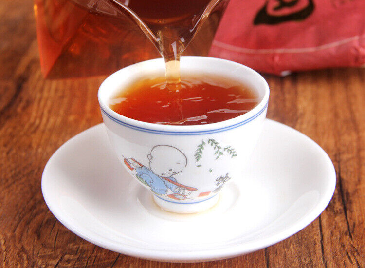 HelloYoung Iceland Jiao Mu Ripe Tea Cake Spring Tea New Tea Pu'er Seven Seed Cake Tea