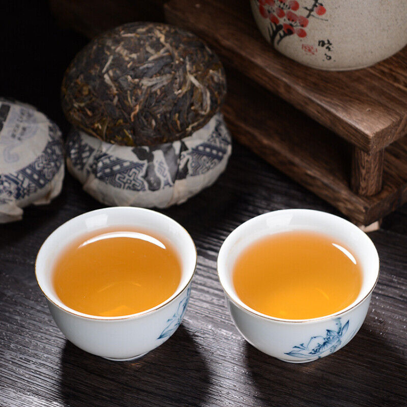 HelloYoung Husk Pu'er Green Tea Healthy Drink 500g Organic Pu-Erh Raw Tuocha Bamboo Shoot