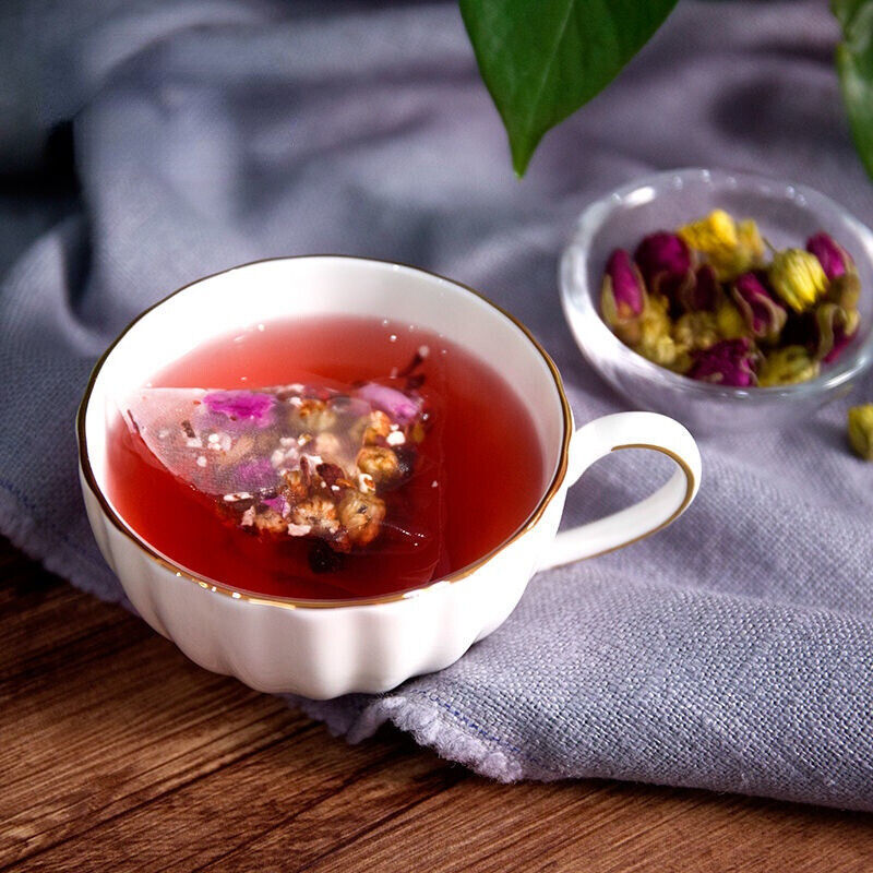 HelloYoung Xiaoyao Herbal Camellia Tea Chixiaodou Barley Rose Tea Chrysanthemum Tea 9g*10 Main image