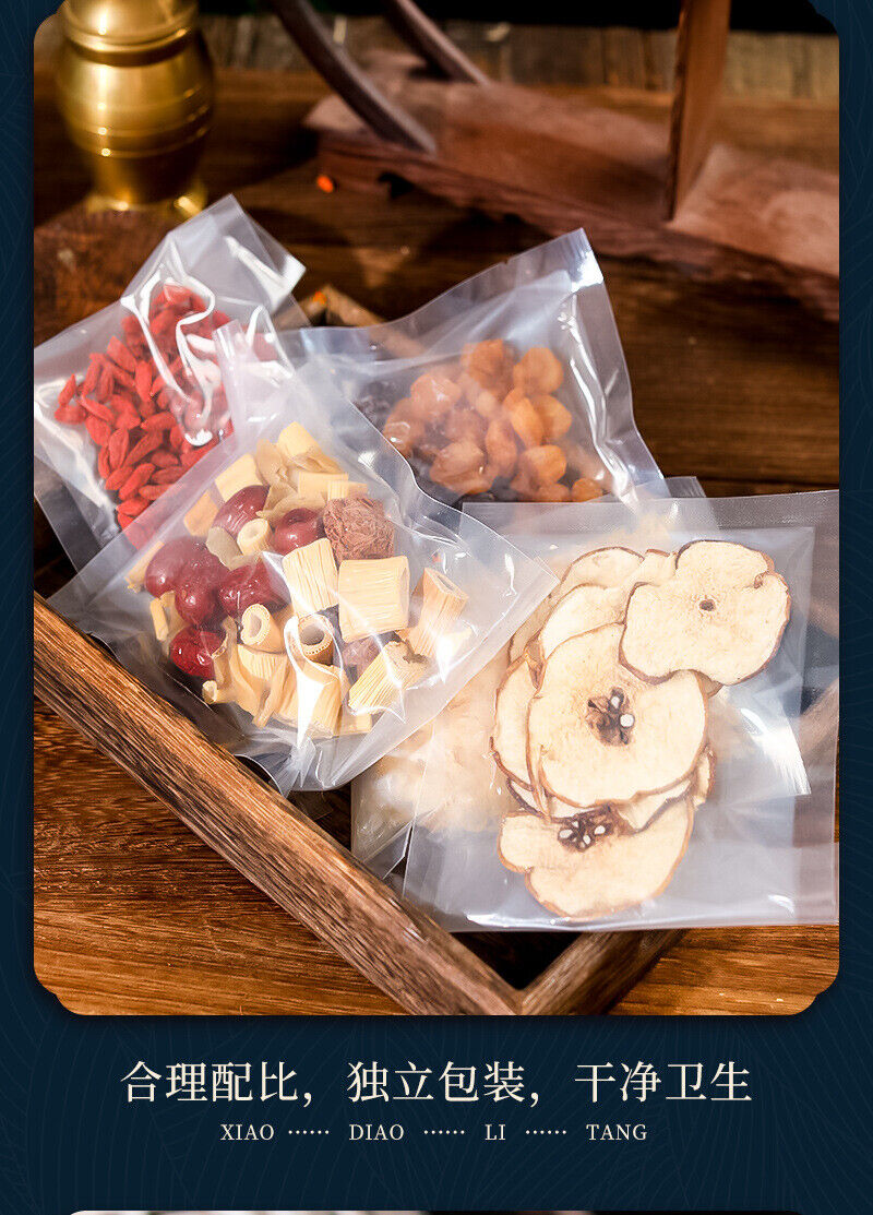 Pear Soup Healthy Drink Dried Pear Red Dates Fresh Lily Wolfberry Cinnamon Rock