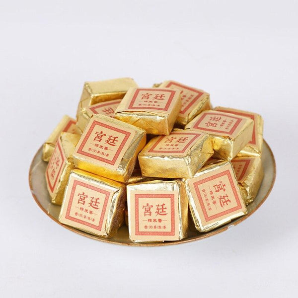 2020 Shu Puerh Tea,Glutinous Fragrance Tuo Cha Ripe Puerh Compressed Tea 500g