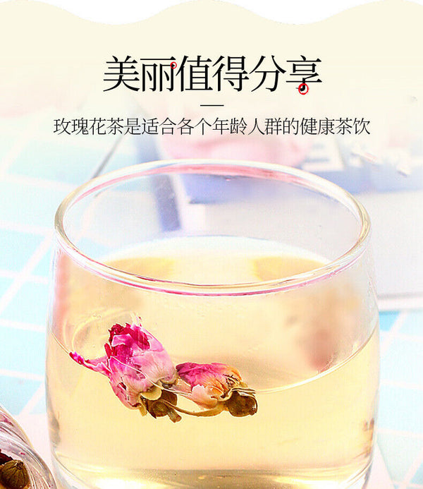 Scented Tea, Roses Tea, Dried Herb Tea Roses, Double Petals, Round Canned Roses