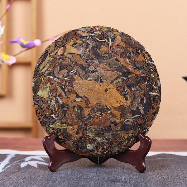 HelloYoung Yunnan High Mountain Old Ancient Tree White Tea Cake 357g Tea Sun White Tea