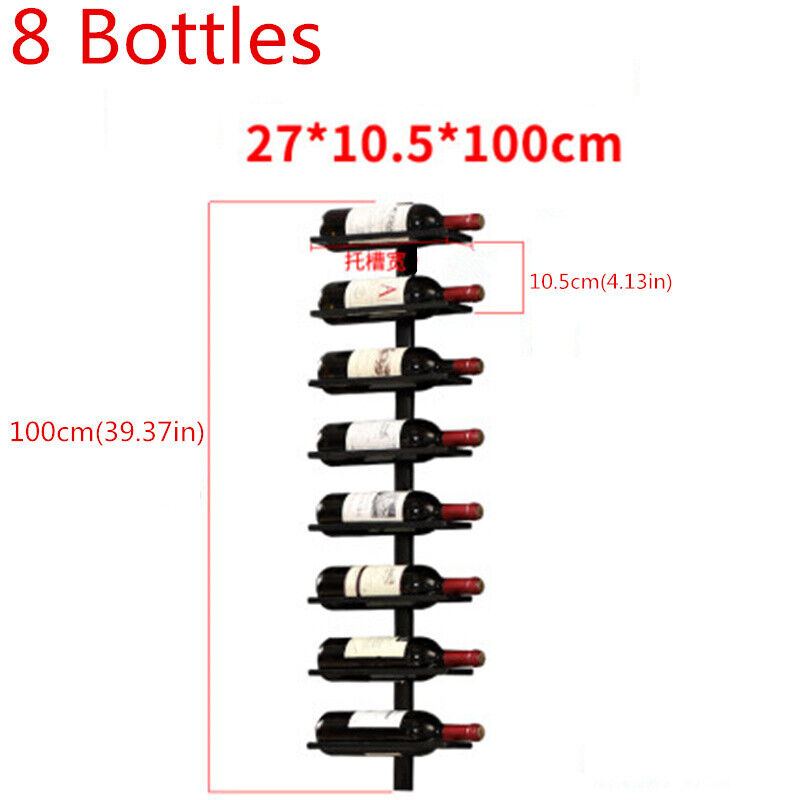 Red Wine Champagne Bottle Display Stand Rack Organizer Tilted/Straight Wine Rack