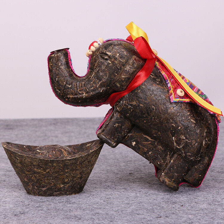 HelloYoung Ruyi auspicious craft tea three-dimensional tea carving small elephant ornaments