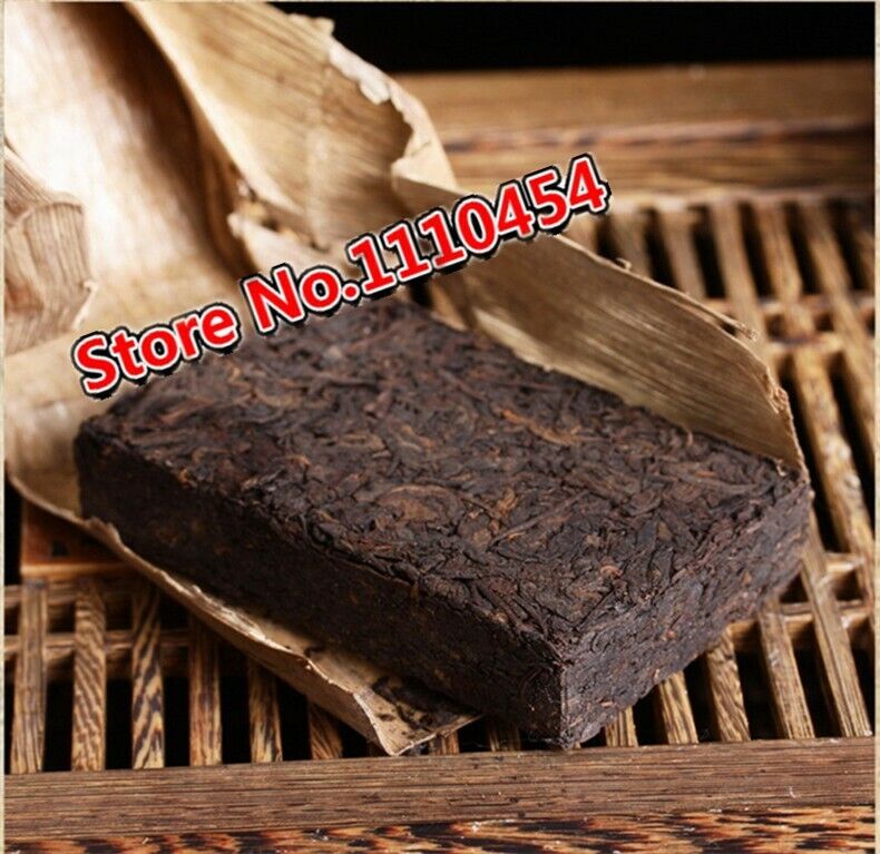 HelloYoung Pressed Tea Ecology Black Tea Yunnan Pu-Erh Tea Brick Organic Cooked Puer 250g