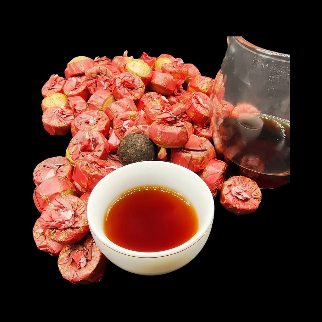 HelloYoung Yunnan Tea Palace Gold Tuo 50g 5g*10 Ancient Tree Pu'er Tea Raw Tuo Tea