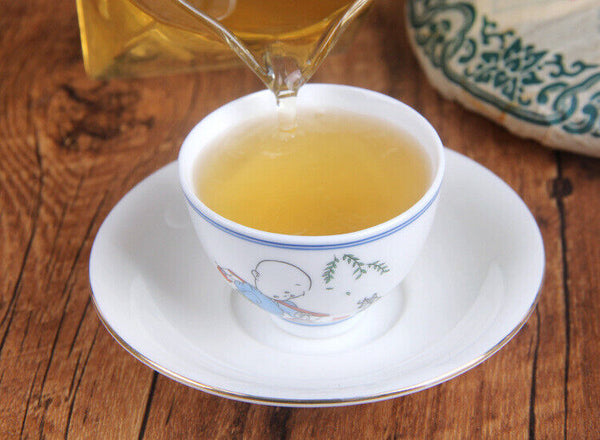 HelloYoung 357g Pu-erh Raw Tea Hechangxuan LaoBanzhang Ancient Tree Cake Tea Pu-erh Raw Tea