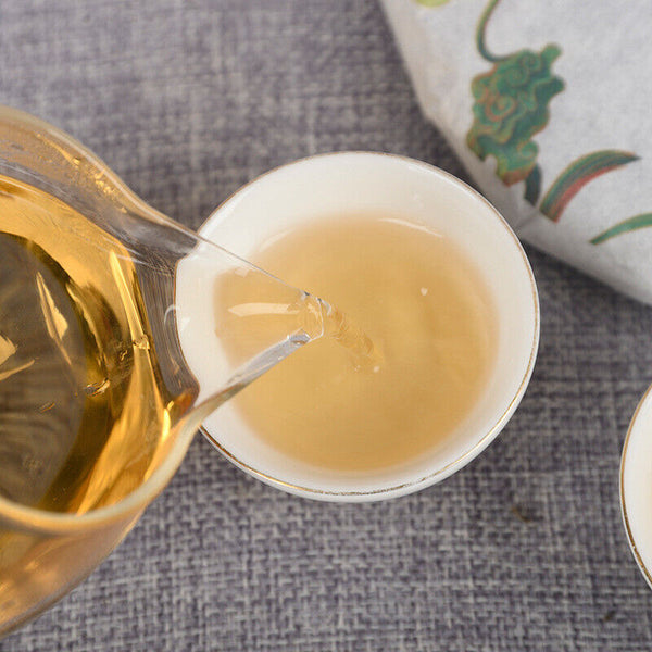 HelloYoung 357g/cake Mint Pond Fresh Tea Cake Yiwu Mint Pond Spring Yunnan Fresh Cake Tea