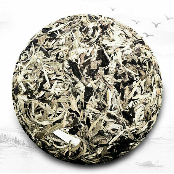 TemuTea 357g Moon White Tea Aged Pu-erh Tea Cake Pu'er Tea Moonlight Beauty Tea