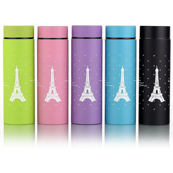 Straight Sport Bottle Travel Camping Stainless Steel  Insulating Bottle Portable