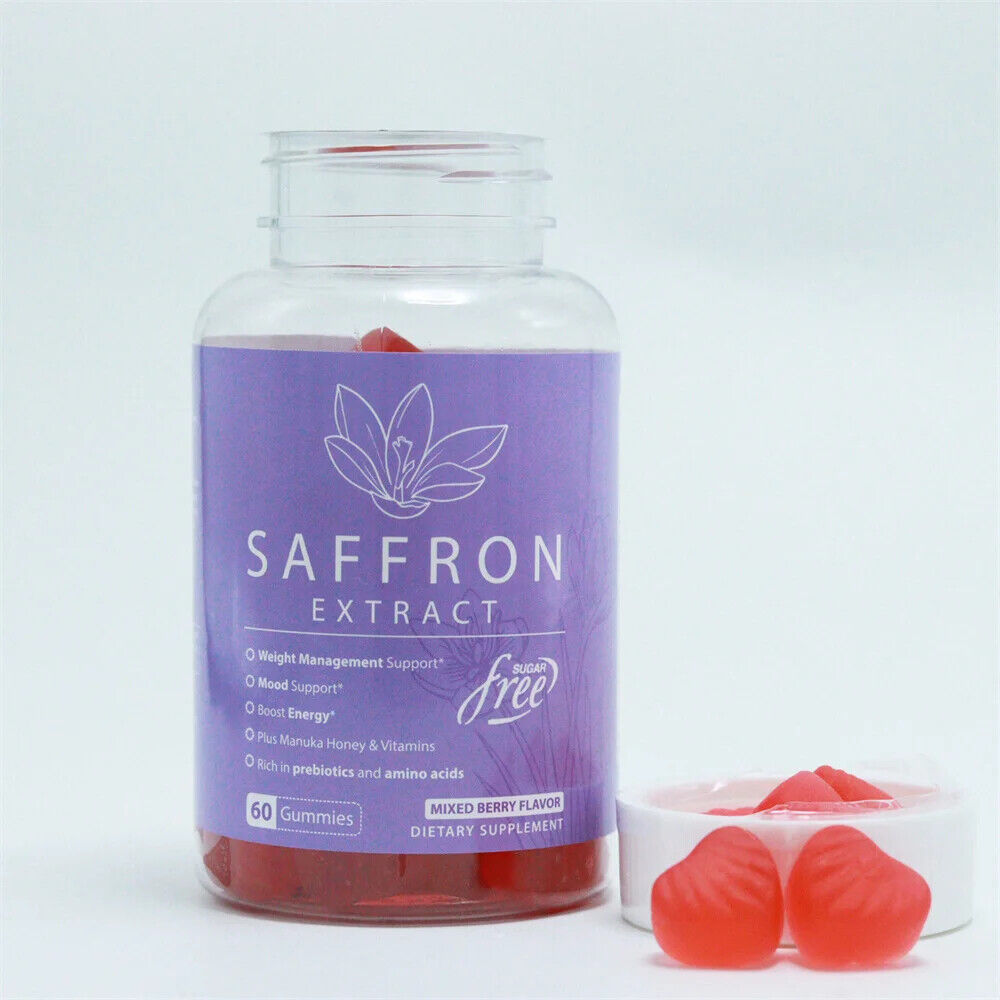 Saffron Gummies Sugar Free Rhodiola Rosea Saffron Extract Gummy