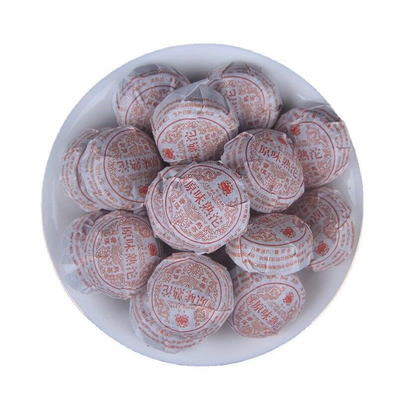 HelloYoung 500g Yunnan Menghai Pu-erh Tea Ripe Tea Mini Small Tuo Original Mellow Tea