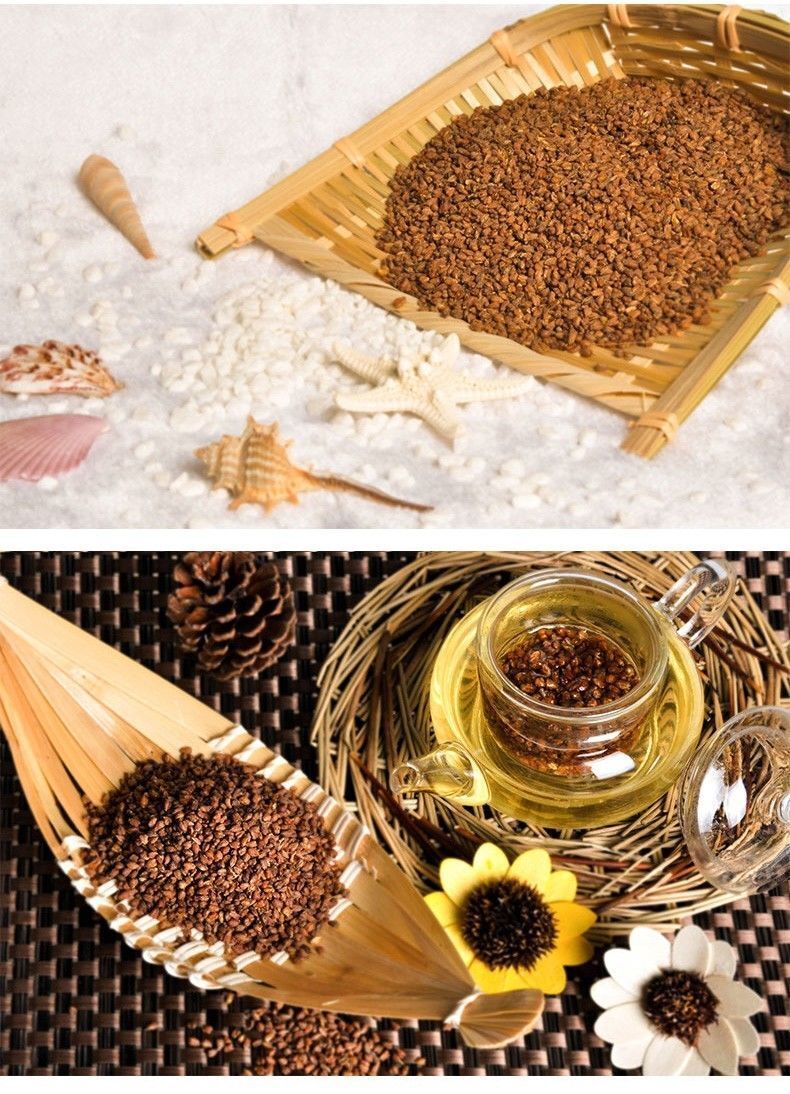 HelloYoung Black Buckwheat Tea Bagged 1kg Organic Black Tartary Buckwheat Plantule Full Tea