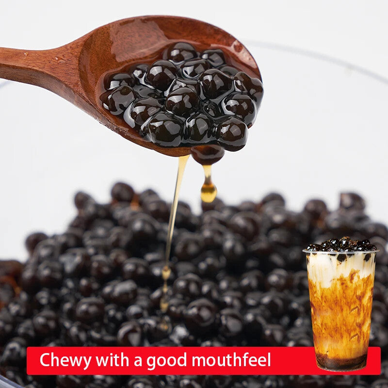 Top Quality Super Chewy Black Brown Sugar Boba Tapioca Pearls 1kg Bubble Tea Main image