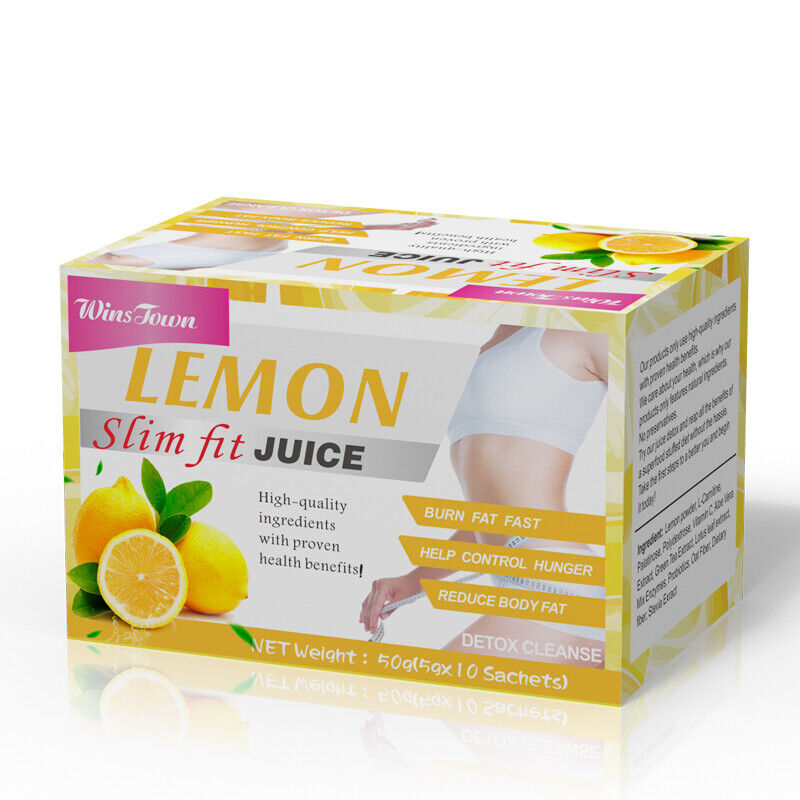 Flat Tummy Fit Lemon Juice Weight Loss Fat Blaster Instant Juice 5g*10 bags
