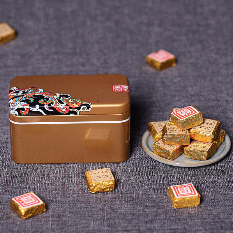 HelloYoung 250g Yunnan Pu-erh Tea Aged Pu-erh Highly Aromatic Ripe Tea Leaves Small Bricks