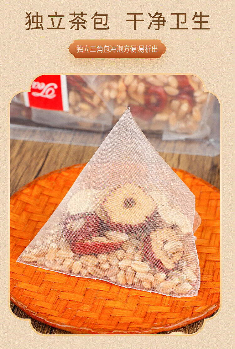 Glycyrrhiza Jujube Soup - Instant Wheat, Licorice & Red Date Pyramid Tea Bags