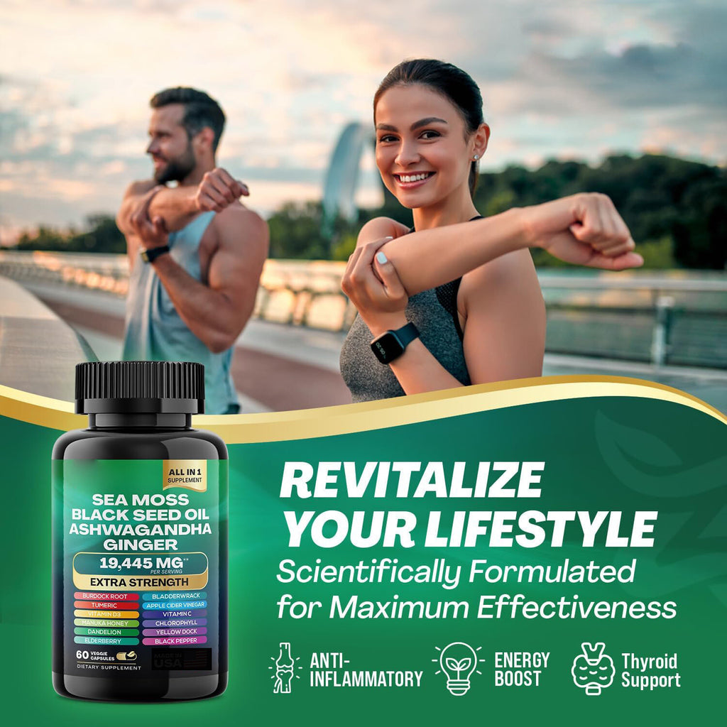 Seaweed Capsules sea moss  60 capsules