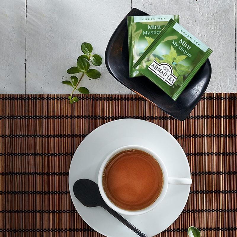 Premium Quality AHMAD TEA Mint Flavored Green Tea Flavored Tea 10 Tea bags Main image