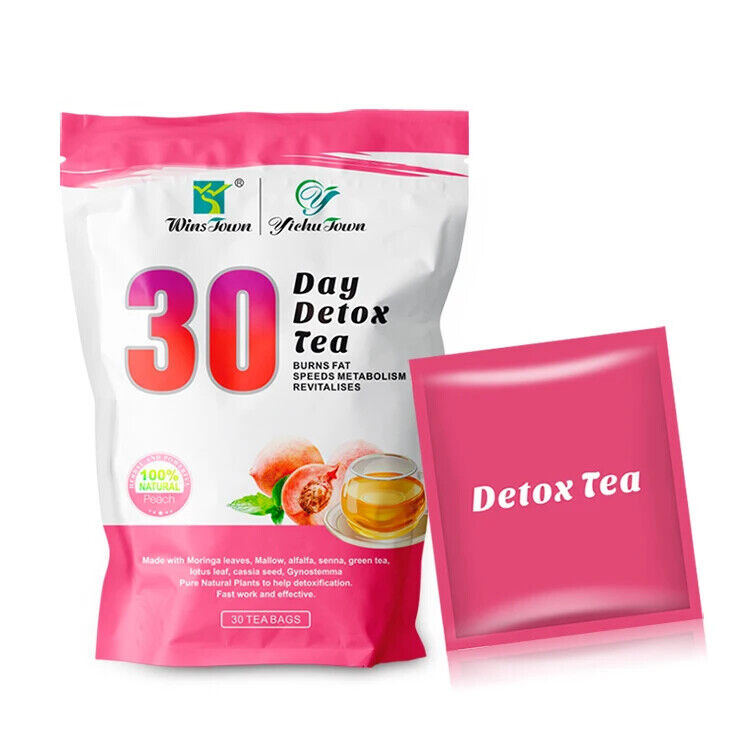30 Day Detox Slimming Tea Peach Fruit Tea Bags Flat Tummy Tea Shaped Skinny