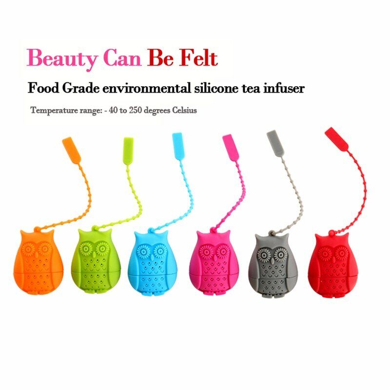 Silicone Filter Infuser Owl  Tea Loose Tea Strainer Diffuser Coffee Tea Teaspoon