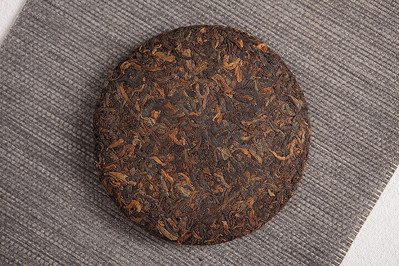 HelloYoung 100g Yunnan Pu'er Tea Menghai Ripe Tea Old Pu'er Jiao Mu Ripe Tea Cake