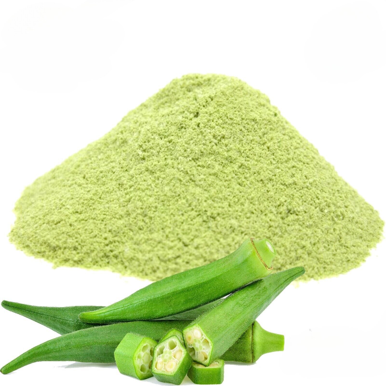 organic Dehydrated/dried Okra/ladies' finger ground powder  Baking and cooking