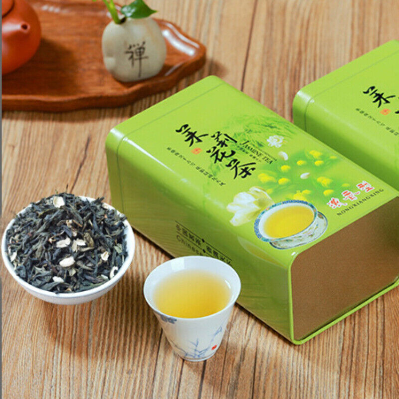 HelloYoung Aromatic Drink 250g-500g Premium BulkJasmine Tea Canned Jasmine Gift Flower Tea