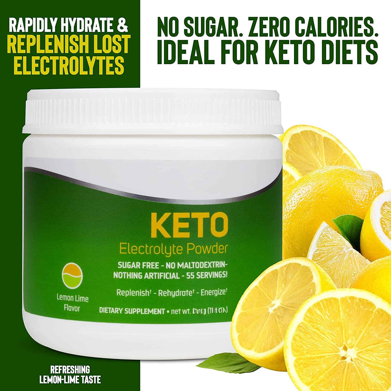Keto Electrolyte Powder Hydration Supplement for Ketogenic Diet 250g/8.8oz