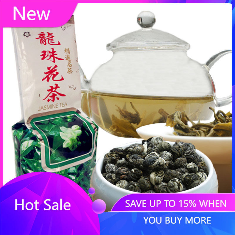 250g Top Grade 100% JASMINE DRAGON PEARLS TEA Organic Jasmine Flower Green tea