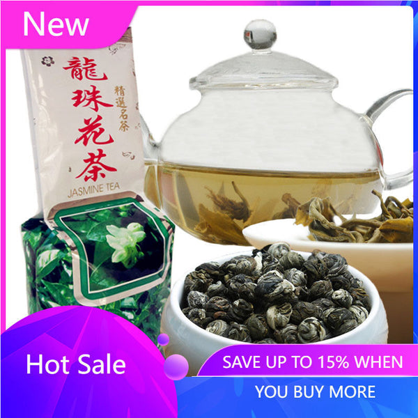 250g Top Grade 100% JASMINE DRAGON PEARLS TEA Organic Jasmine Flower Green tea