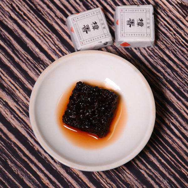 HelloYoung 500g camphor puerh ripe tea small square brick Yunnan mini small tuo Menghai tea