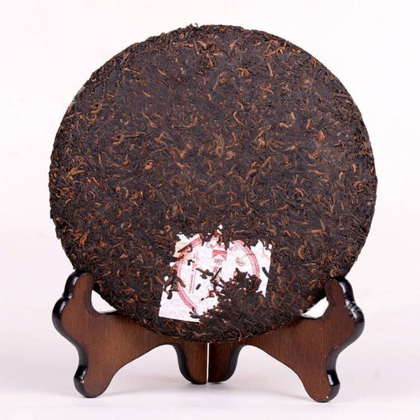 Premium Organic Yunnan Old Tree Ripe Puer Tea - Qizi Cake (357g)