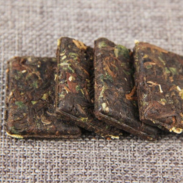 HelloYoung 500g Handmade Glutinous Fragrant Pu-Erh Ripe Tea Small Square Pu-erh Tea Brick