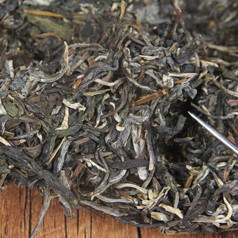 HelloYoung 357g Green Tea Yunnan Pu'er Tea Cha Tea Cake Menghai Bada Mountain Arbor Tea