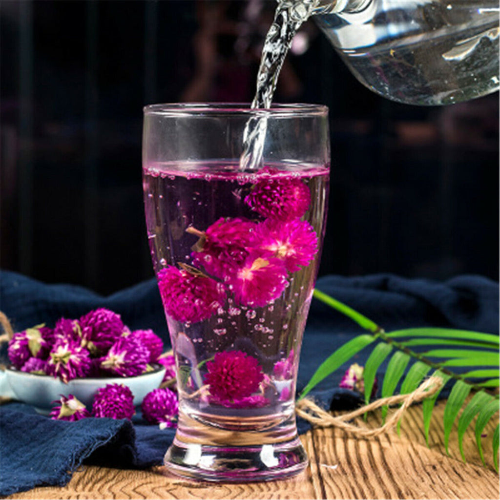 Flos Gomphrena Globosa Flower Tea Qian Ri Hong Herbal Tea Healthy Tea Drink Food