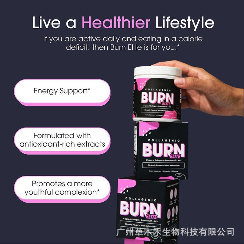 Collagenic Burn Elite, Collagen Peptides Infused Thermogenic Fat Burner