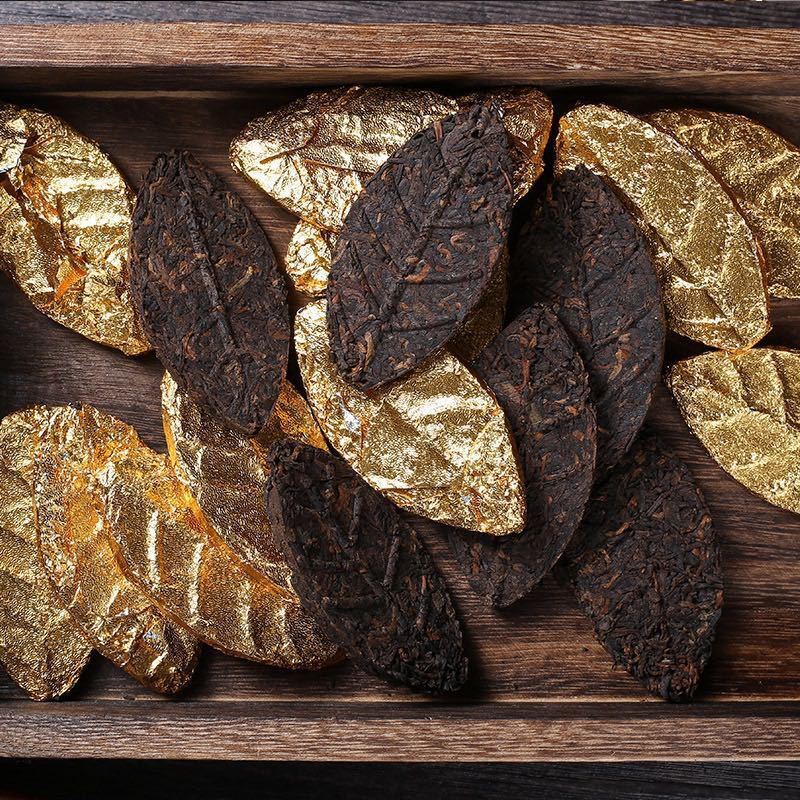 HelloYoung Yunnan Pu'er Golden Leaf Menghai Ripe Tea 500g Ripe Tea Golden Leaf