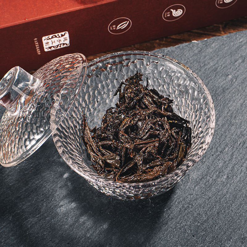 HelloYoung 1kg Hunan Tianti Anhua Black Tea Golden Flower Tian Fu Brick Tea Anhua Black Tea
