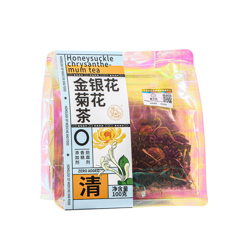 Honeysuckle Chrysanthemum Herbal Tea Bags Cooling Detox Summer Drink 10 Pack Main image