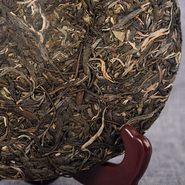 HelloYoung 357g Yunnan Raw Tea Lao Ban Zhang Raw Tea Cake Brown Mountain Tea